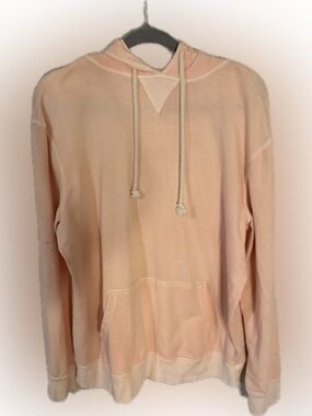 Goodfellow Peach Hoodie XL (Fits 2X) 100% Cotton Oversized Cozy Pullover